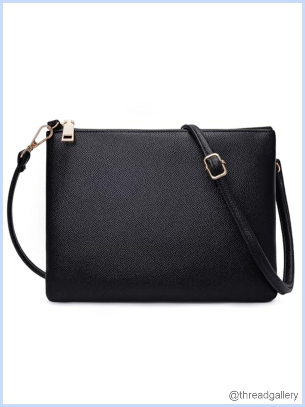 Small Faux Leather Crossbody Bag Adjustable Strap Clutch Purse